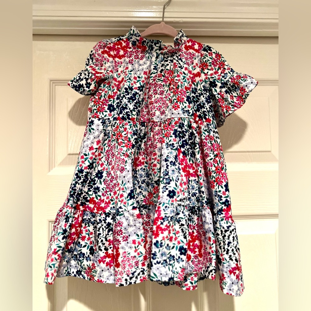 Floral Ruffle Cuff Dress - Picture 4 of 5